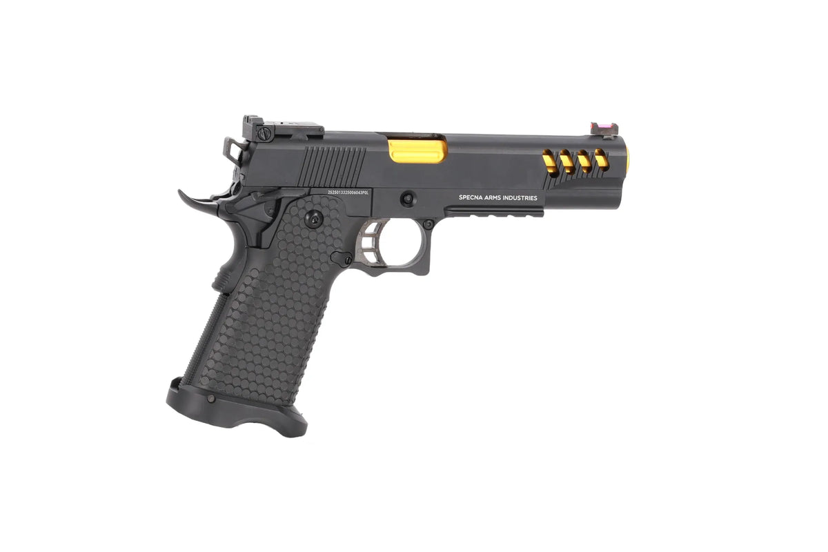 Specna Arms Hi-Capa SA-VGP08 VAPOR GBB Pistol - Black and Gold