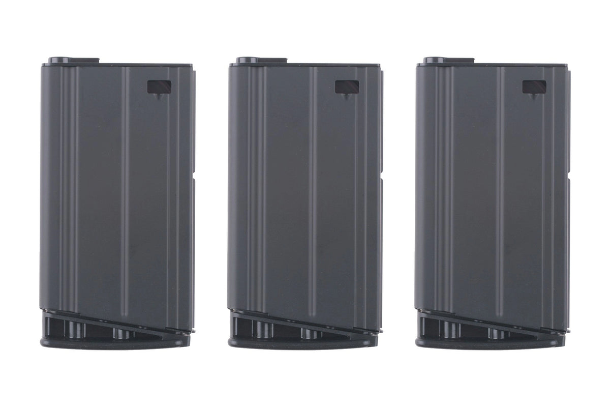 Set of 3 Mid-Cap 160 BB SCAR-H Magazines - Black