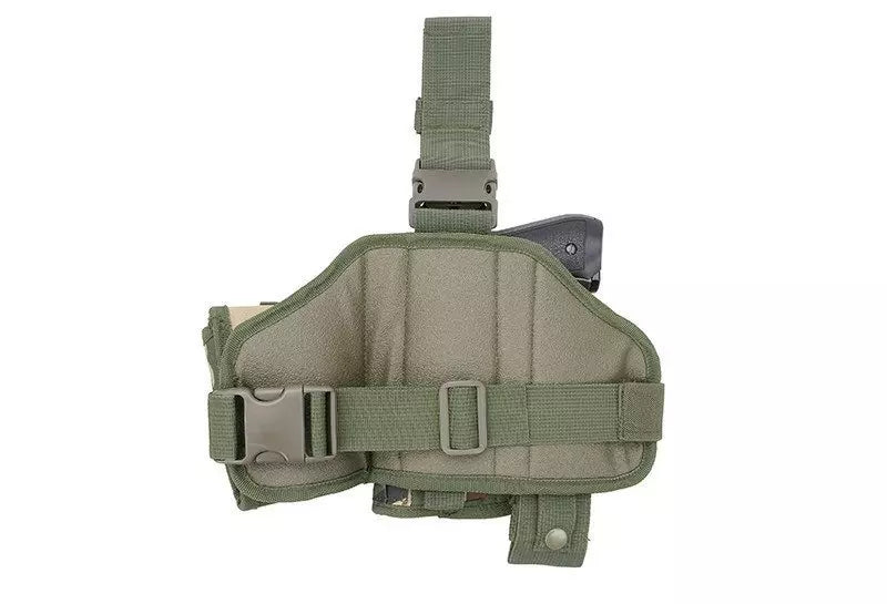 Modular leg panel with holster
