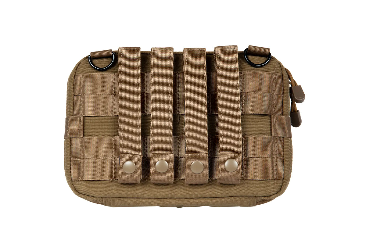 Large Administration Pouch with a Map Holder - Tan