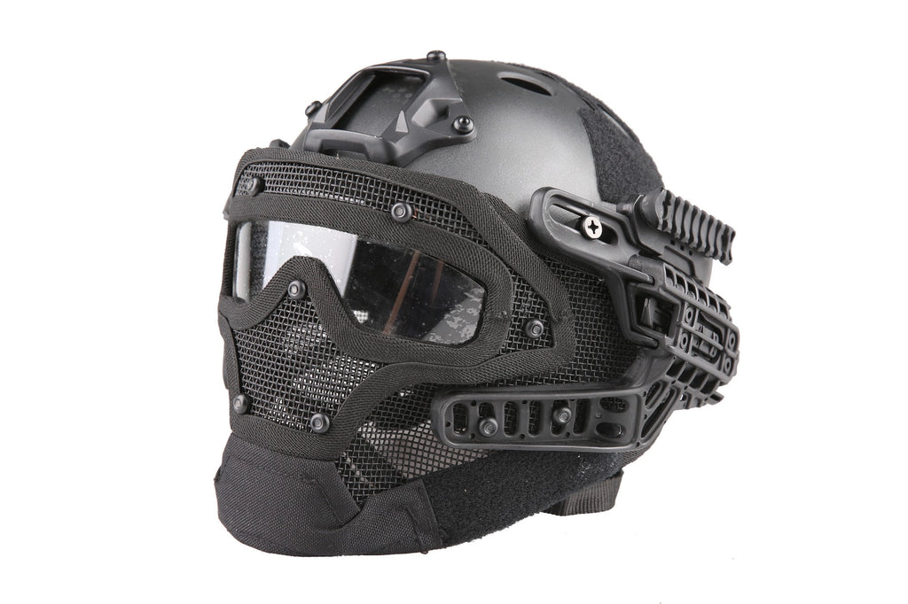 FAST PJ G4 System replica helmet with face shield - black