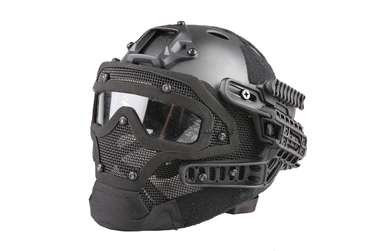 FAST PJ G4 System replica helmet with face shield - black