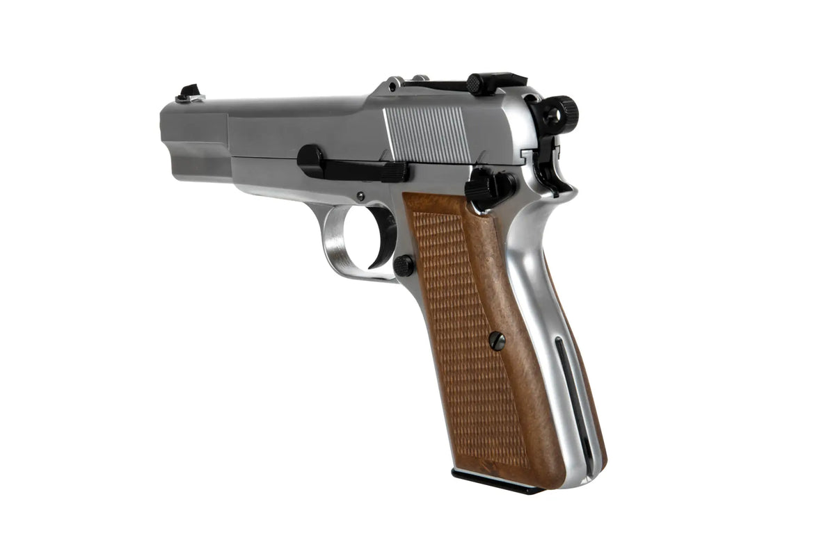 Browning Hi Power MK III Pistol Replica - Silver