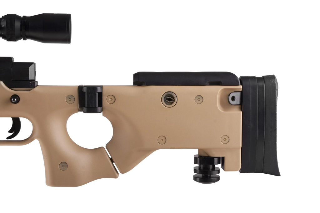MB08A sniper rifle replica - with scope and bipod - tan
