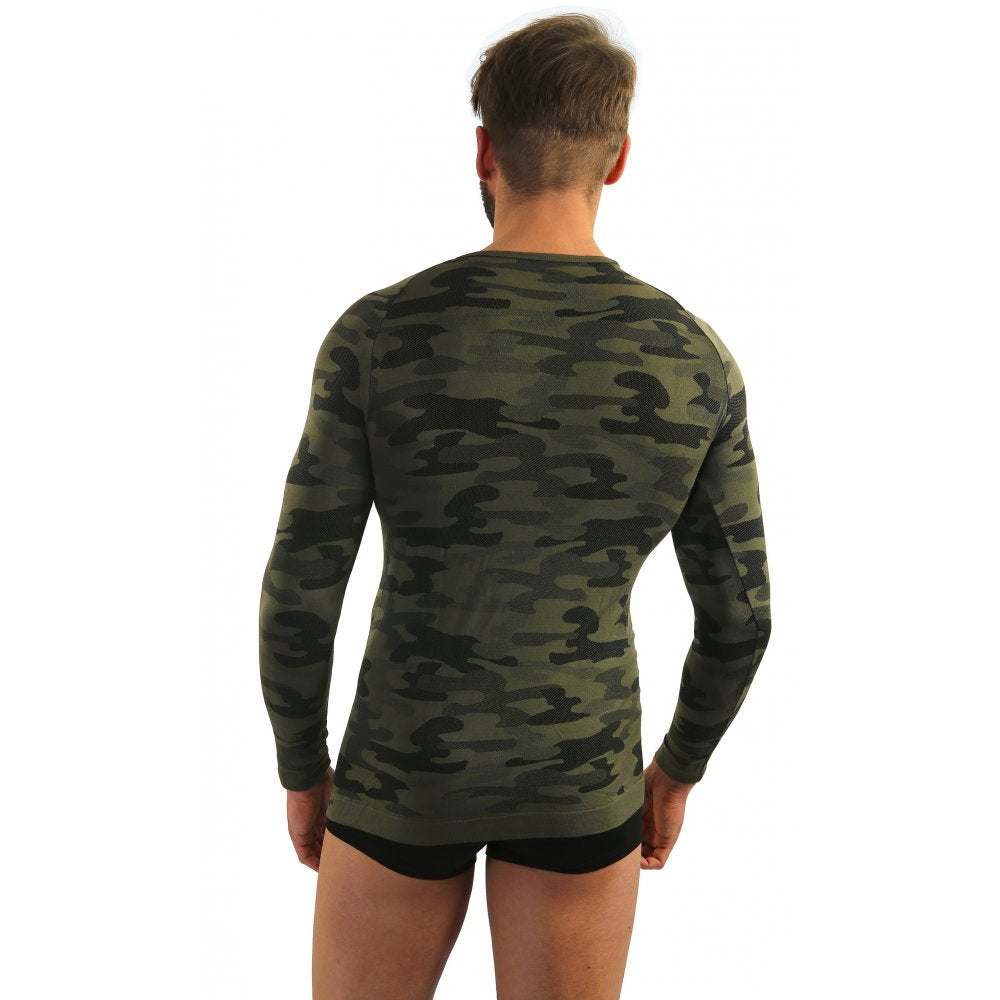 Sesto Senso Thermo Active Moro long sleeve T-shirt Khaki
