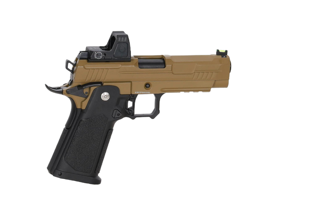 Arcturus Hi-Capa Vanguard 4.3" GBB Pistol (Optics Ready/Kolimator ARS-1) - Half-Tan