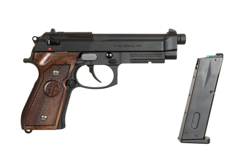 GPM92 pistol replica GP2 walnut grip edition - black