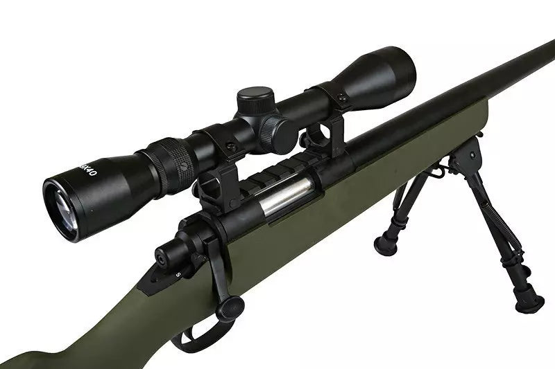 SW-10 Sniper Rifle Replica with scope and bipod (Upgraded) - olive