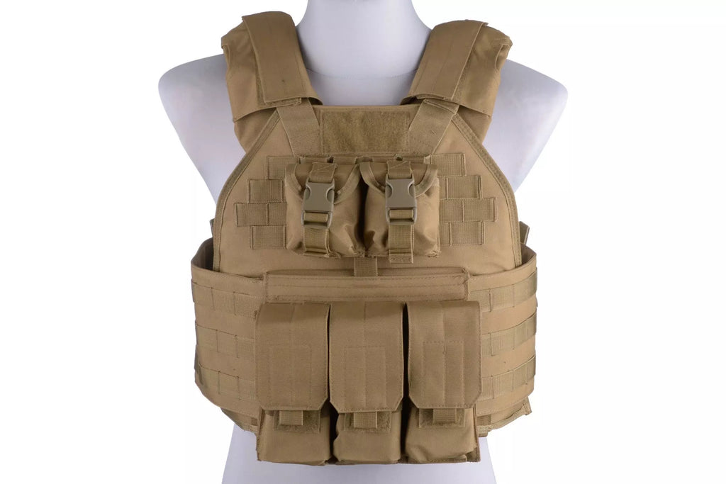 Plate Carrier Tactical Vest - Tan