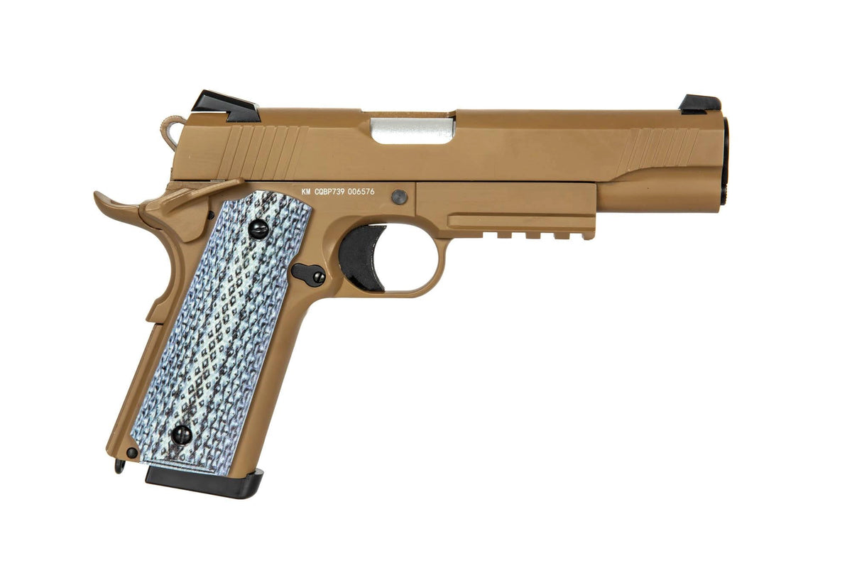 Airsoft Pistol Double Bell CQBP 739 CO2 Tan