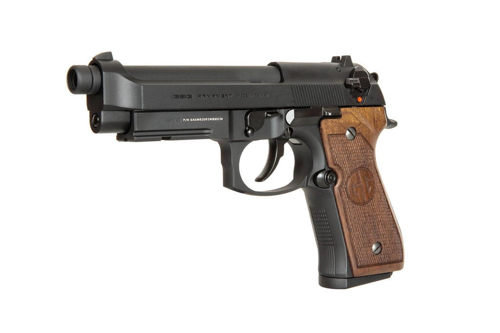 GPM92 pistol replica GP2 walnut grip edition - black