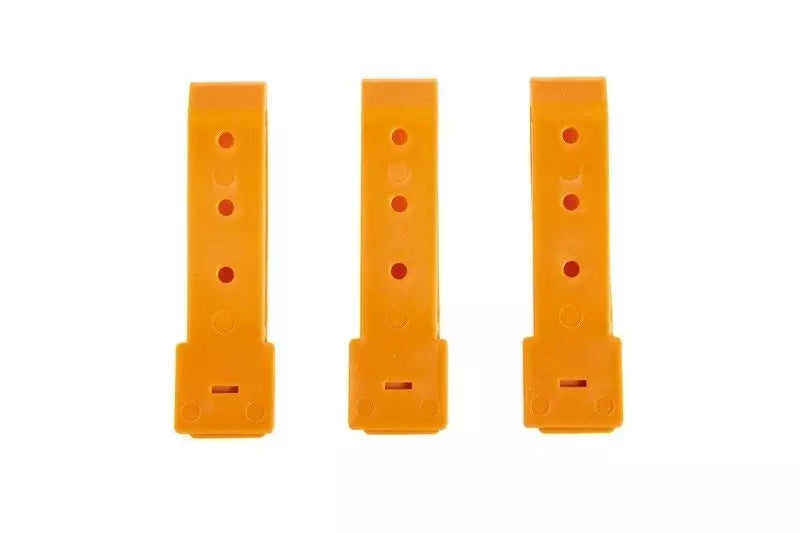 3 3pcs polymer buckle set - orange