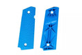 Diamond polymer grip panels for Colt 1911 - blue