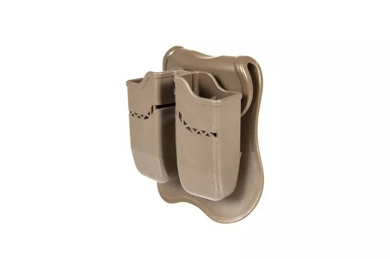 Glock double magazine pouch - Tan