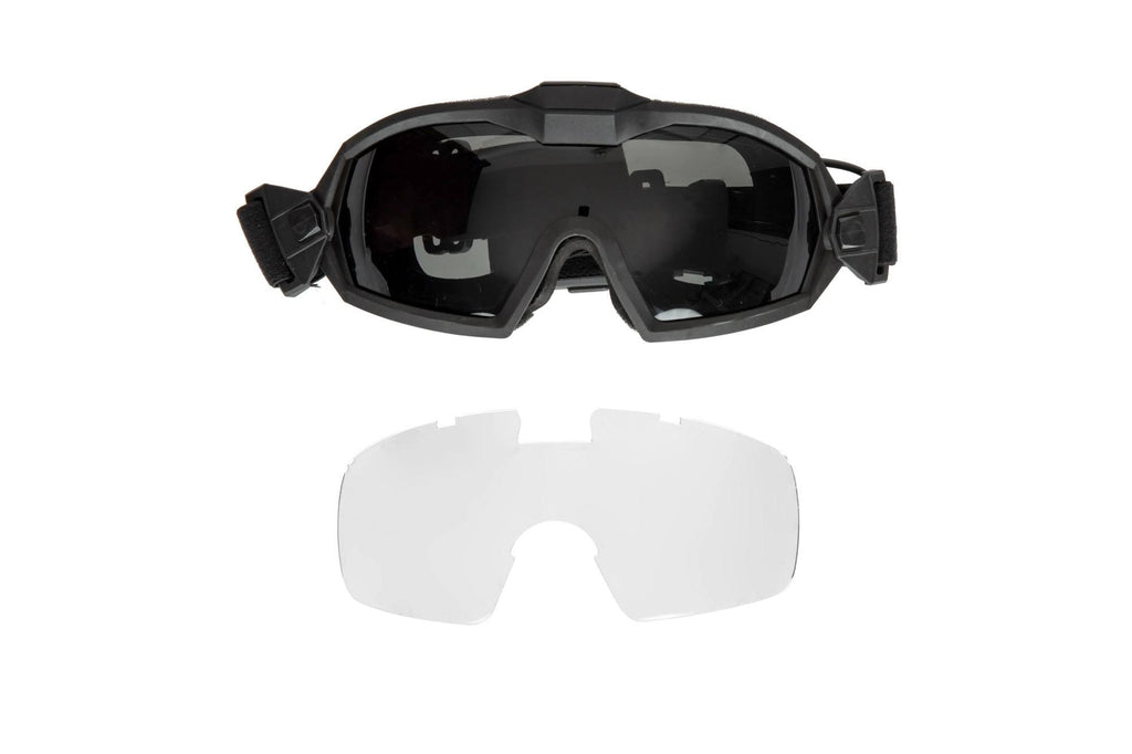 Tactical goggles with fan - Black