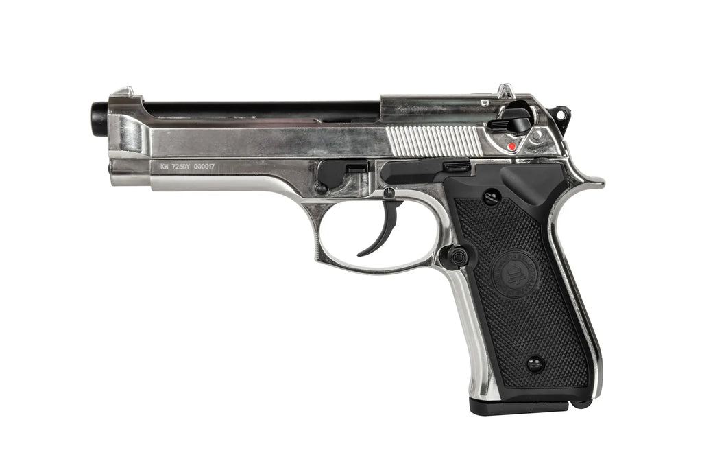 Replica of the Double Bell M92 Silver pistol