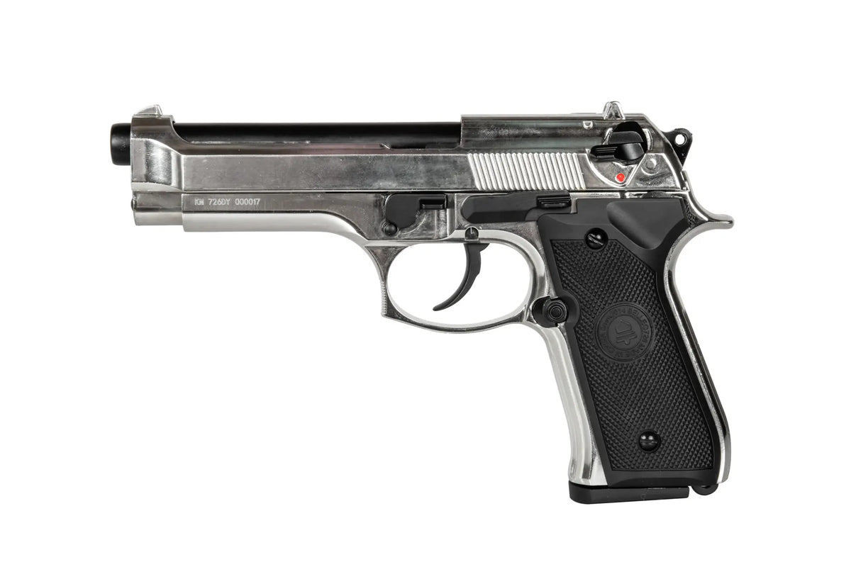 Replica of the Double Bell M92 Silver pistol