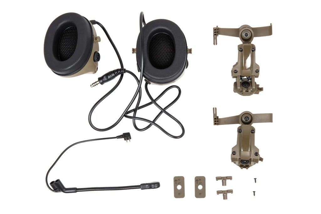 Wosport C5 HD-24-A Tan tactical headset