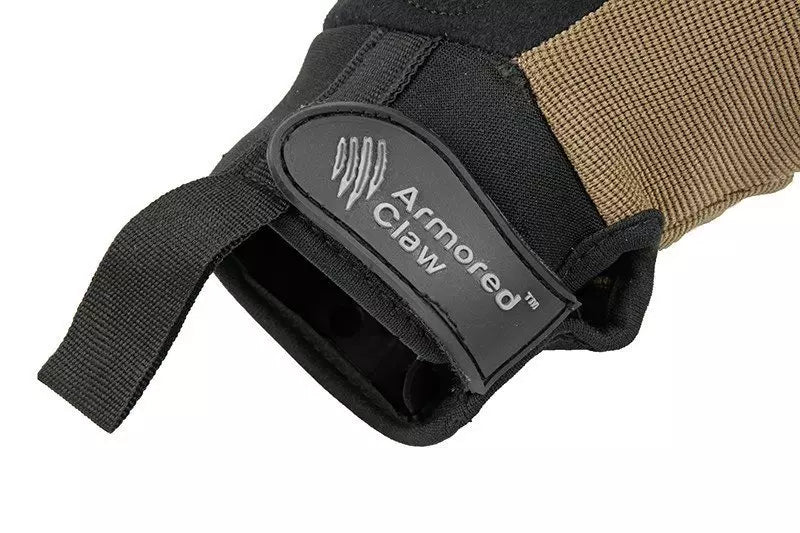 Armored Claw Shooter Cut Tactical Gloves - half tan