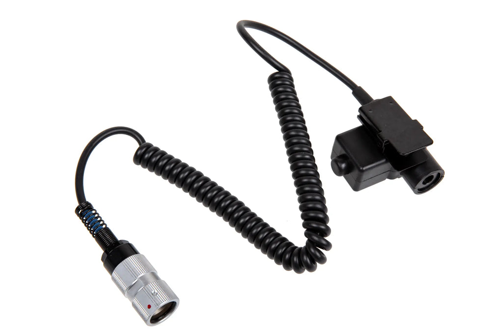 U94 PTT for PRC 152/148 Radios (Coiled Cable)
