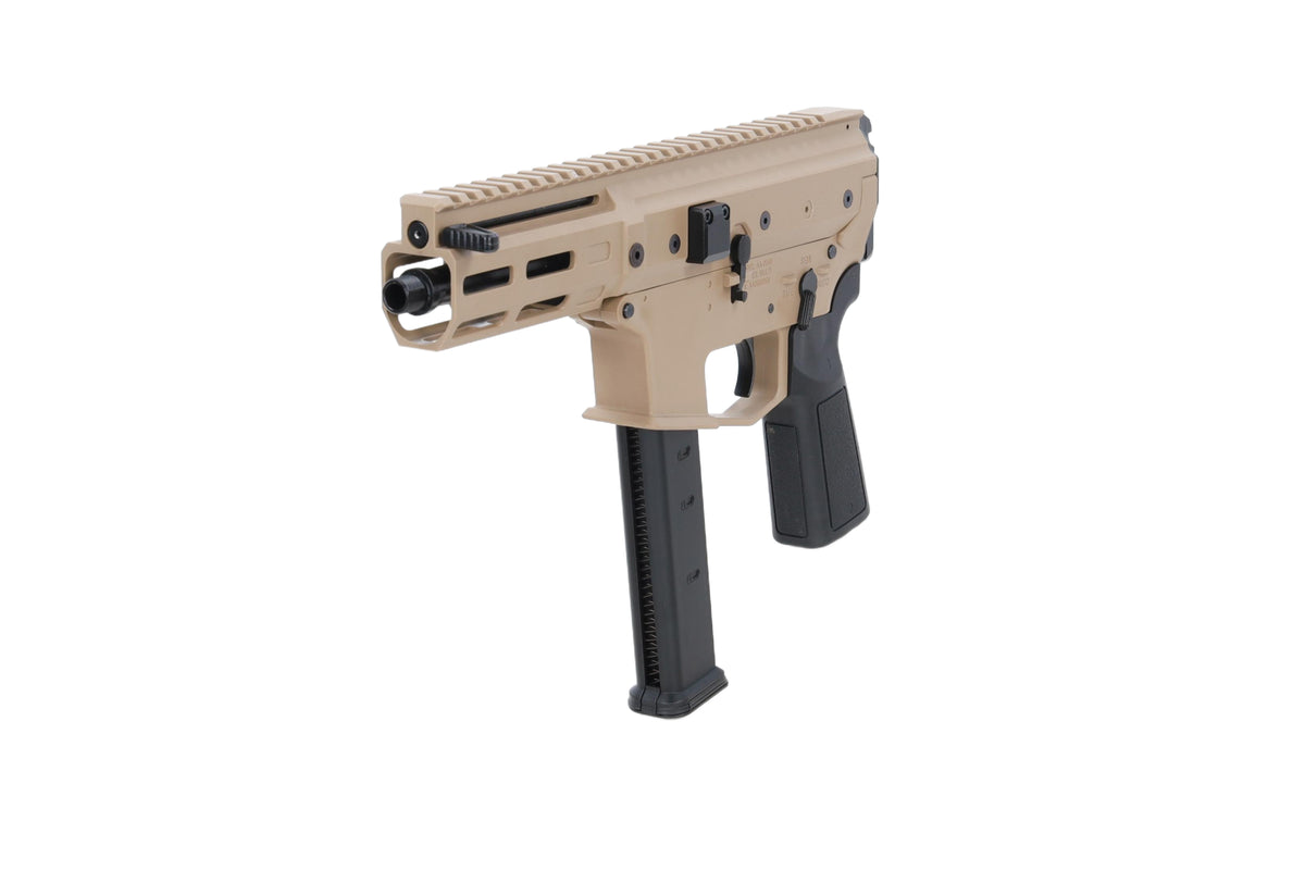 Lambda Defence x Angstadt Arms MDP-9 Tan airsoft machine gun
