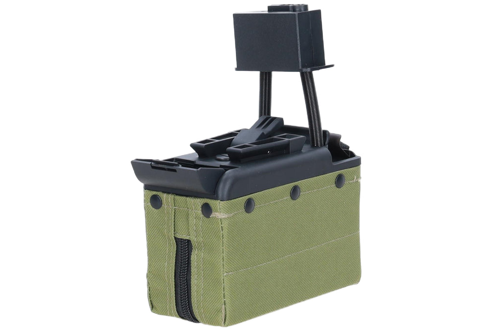 Box type magazine 1500 BBs Specna Arms x AIK for M249 Ranger Green