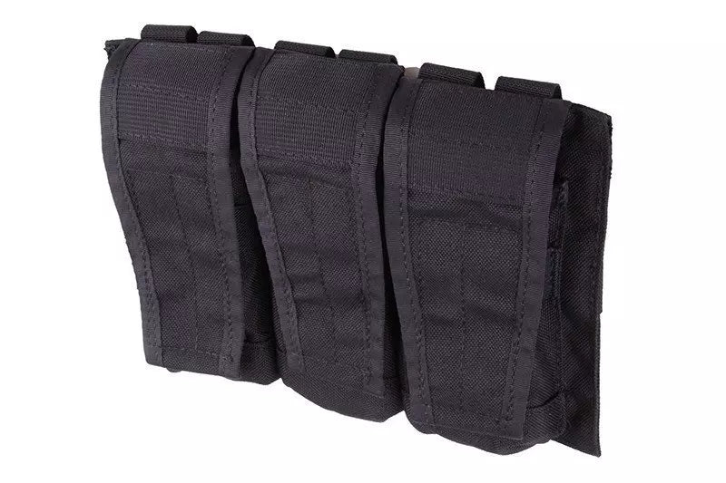 AVS style triple magazine pouch - black