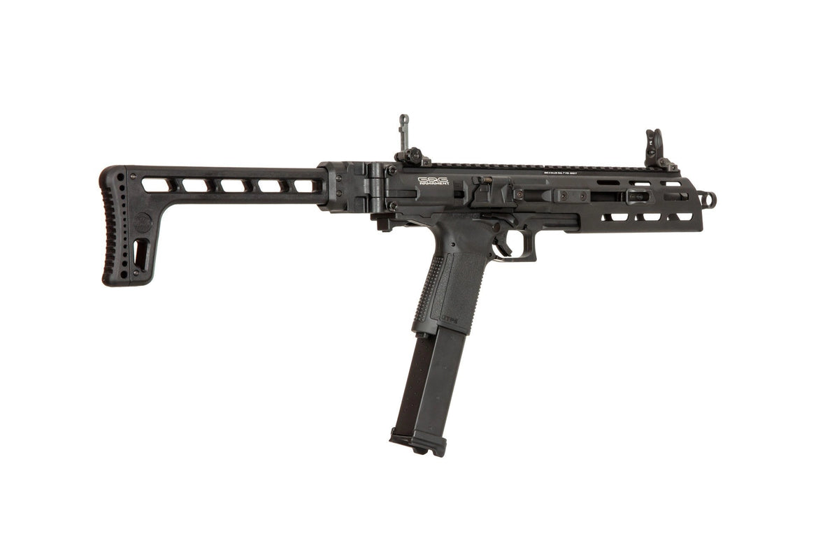 SMC-9 submachine airsoft gun - black (OUTLET)