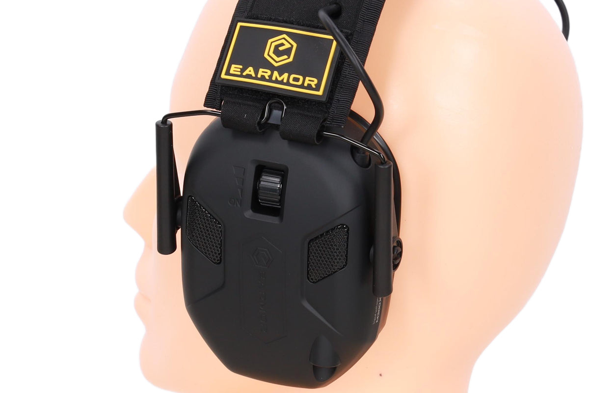 Earmor M300X active ear protectors - Black