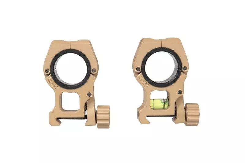 25.4-30mm M10 Scope Mount with Level - Dark Earth