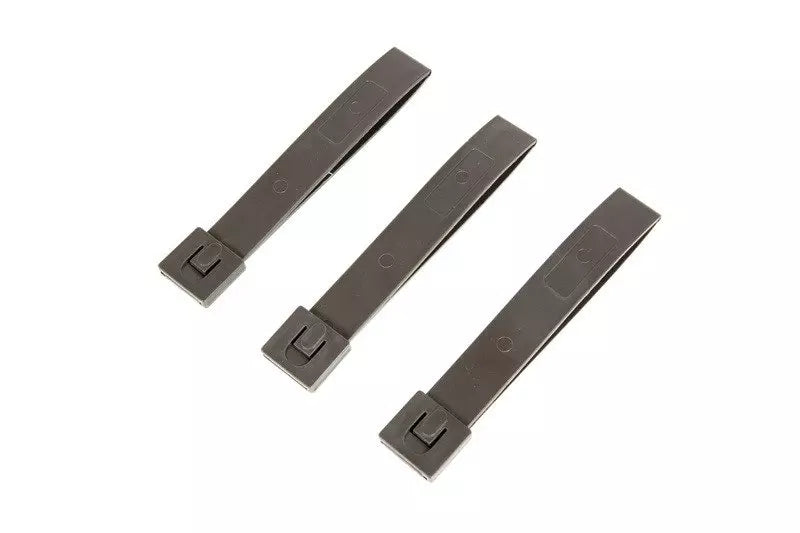 Set of 3 5 Polymer Buckles - Mass Grey"