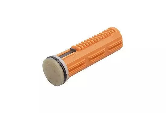 Polycarbonate piston with 1 steel tooth