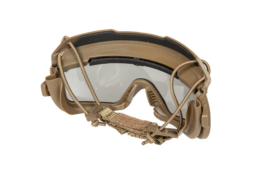 Tactical goggles 2in1 - Tan / Black