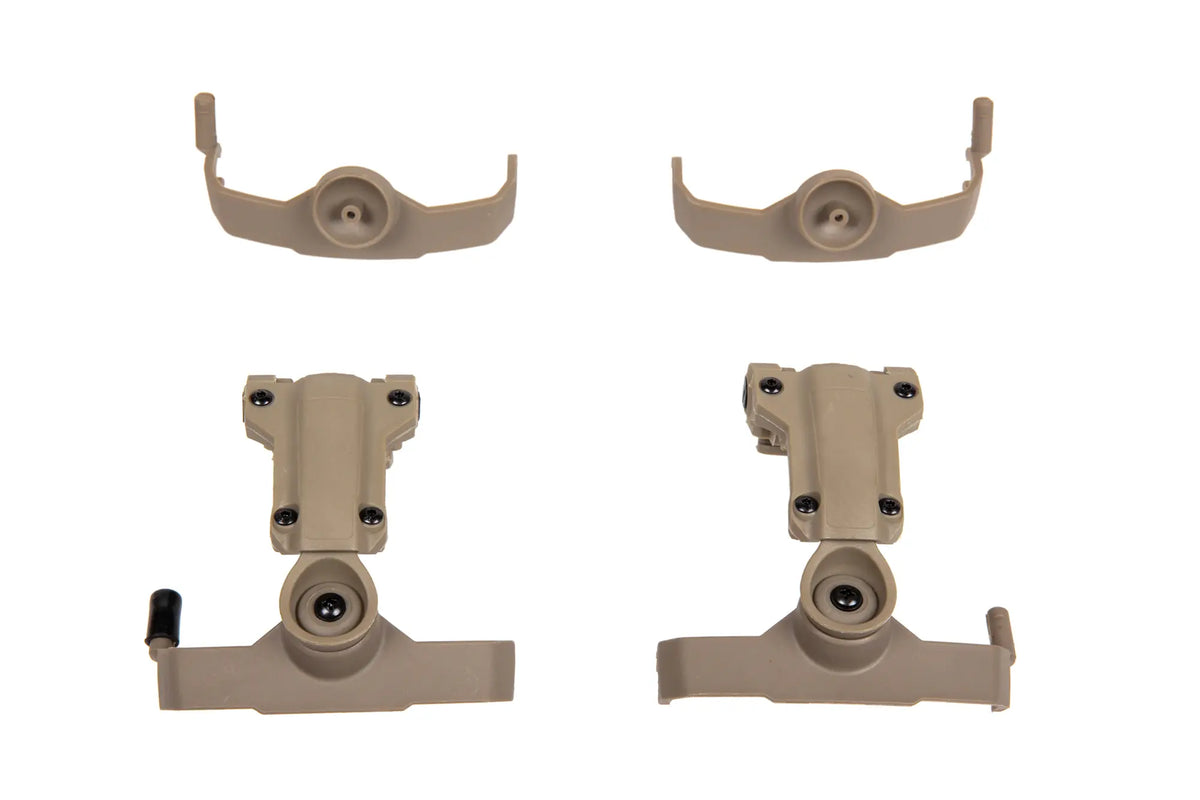 Comtac headphone adapter for MTEK type rails (AMP type) - Dark Earth
