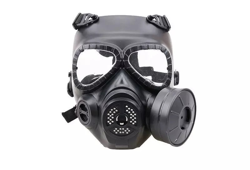 Sweat prevent mist fan mask - black