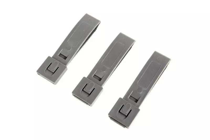 Set of Three 3 Polymer Buckles - Foliage Green"