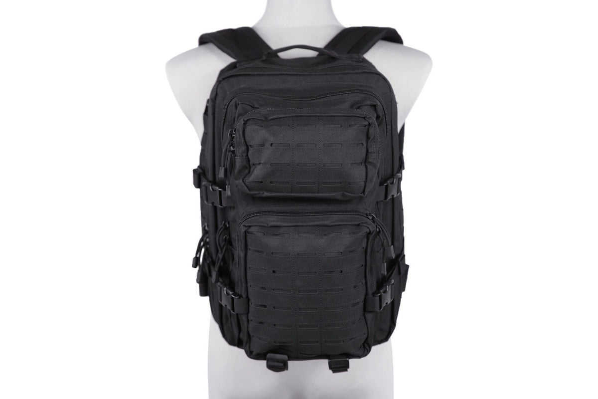 Laser-Cut medium patrol backpack - black