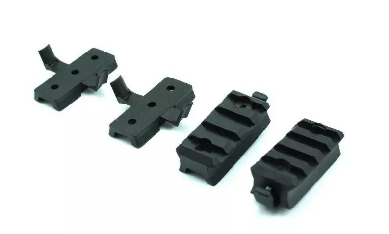 Set of mounting rails for the FAST type helmets