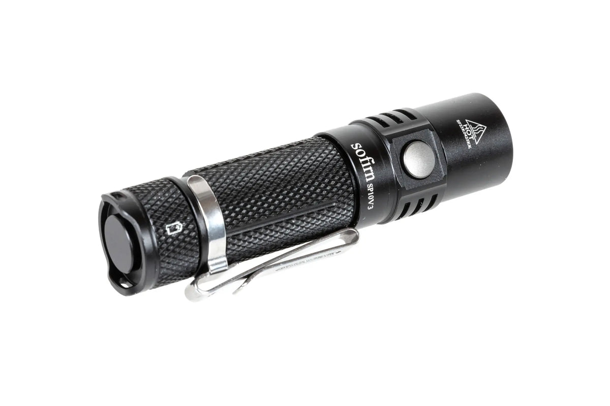 Sofirn SP10V3 Pro torch with rechargeable battery Black