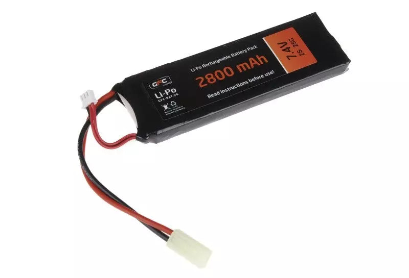 7.4V 2800mAh LiPo battery 25/50C