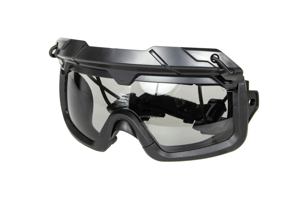 Tactical goggles 2in1 - Black / Tinted