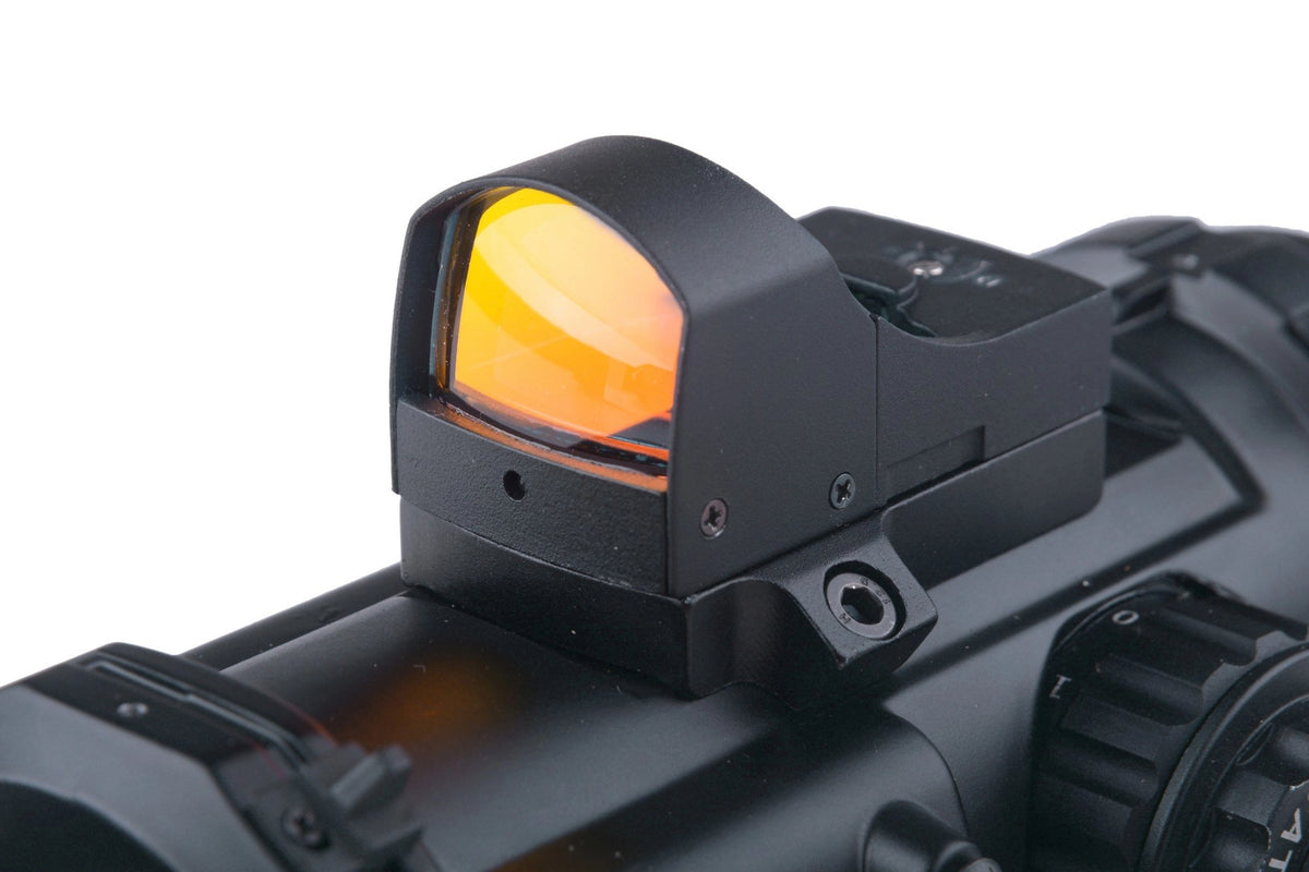4x32E spotting scope with mini collimator - black