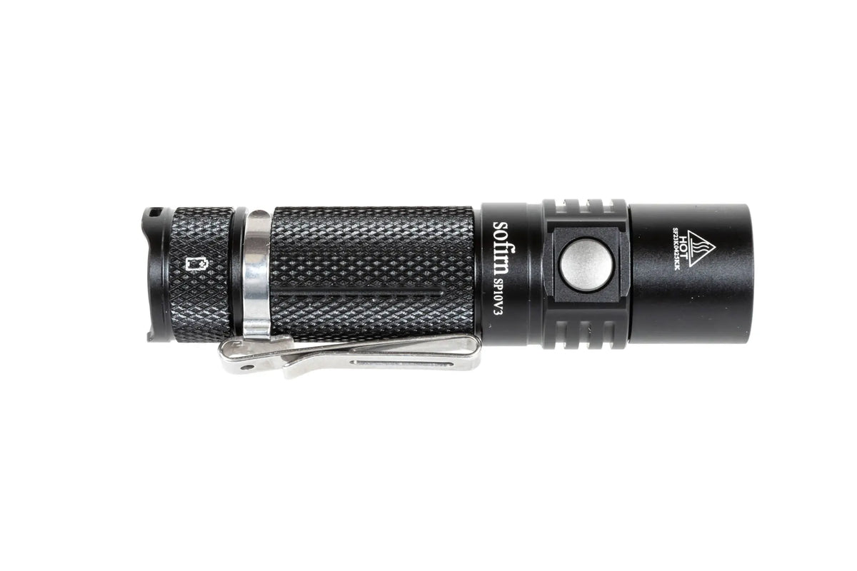 Sofirn SP10V3 Pro torch with rechargeable battery Black
