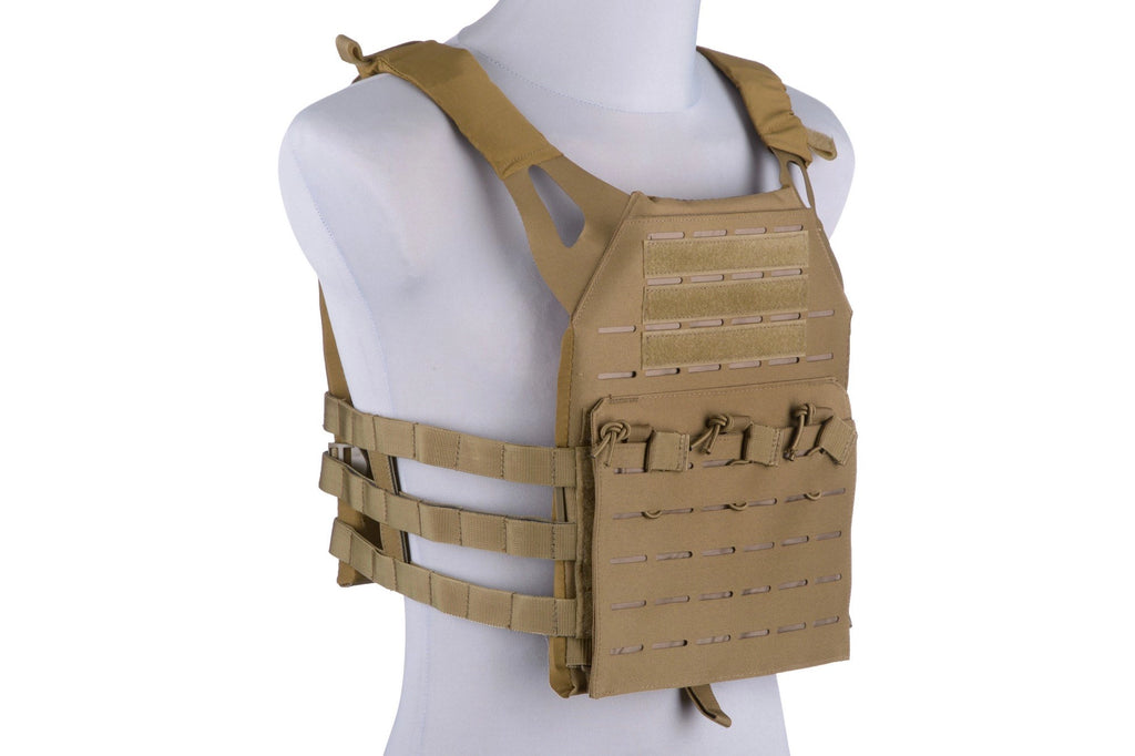 Jump Laser-Cut Tactical Vest - Tan