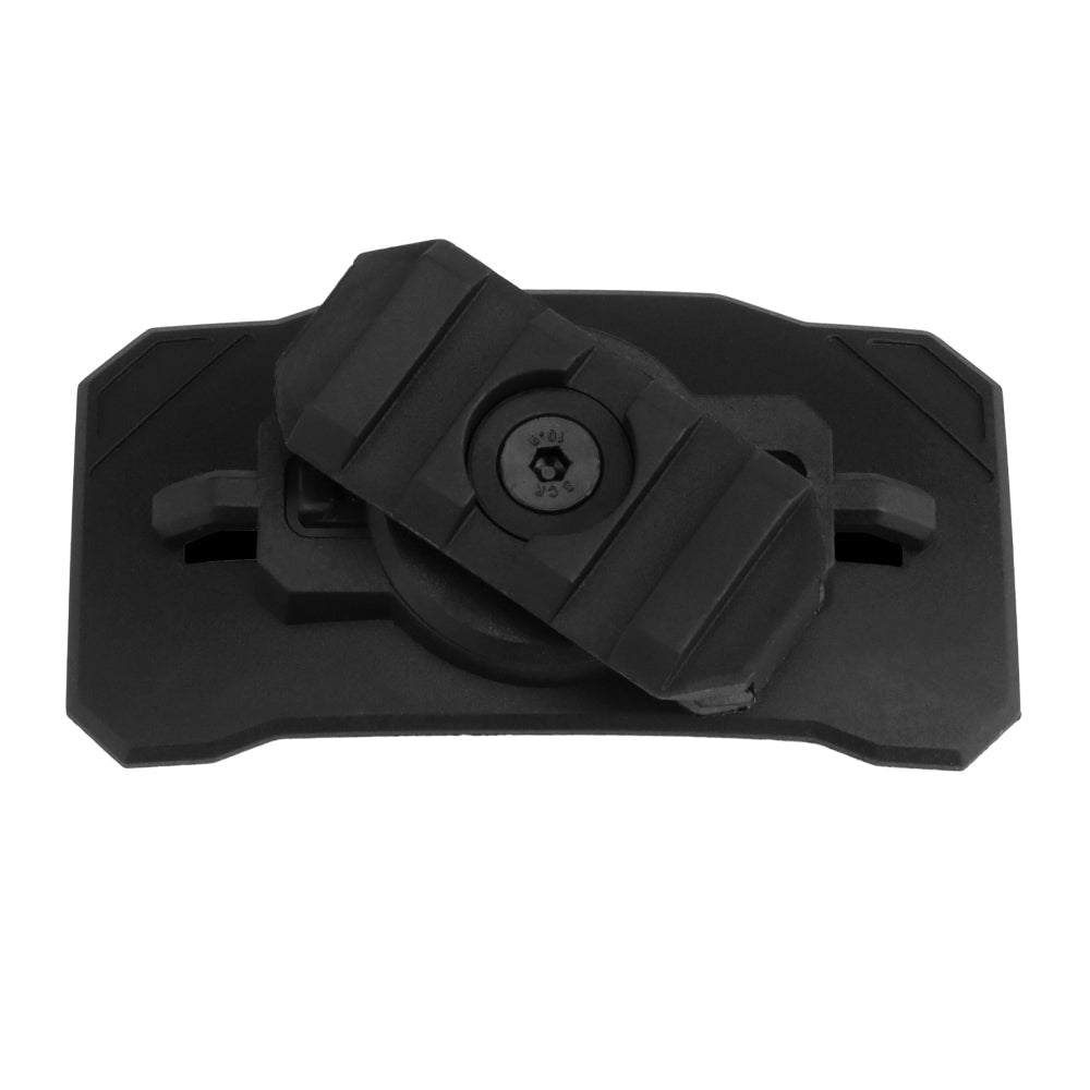 Universal flashlight mount for Wosport helmet Black