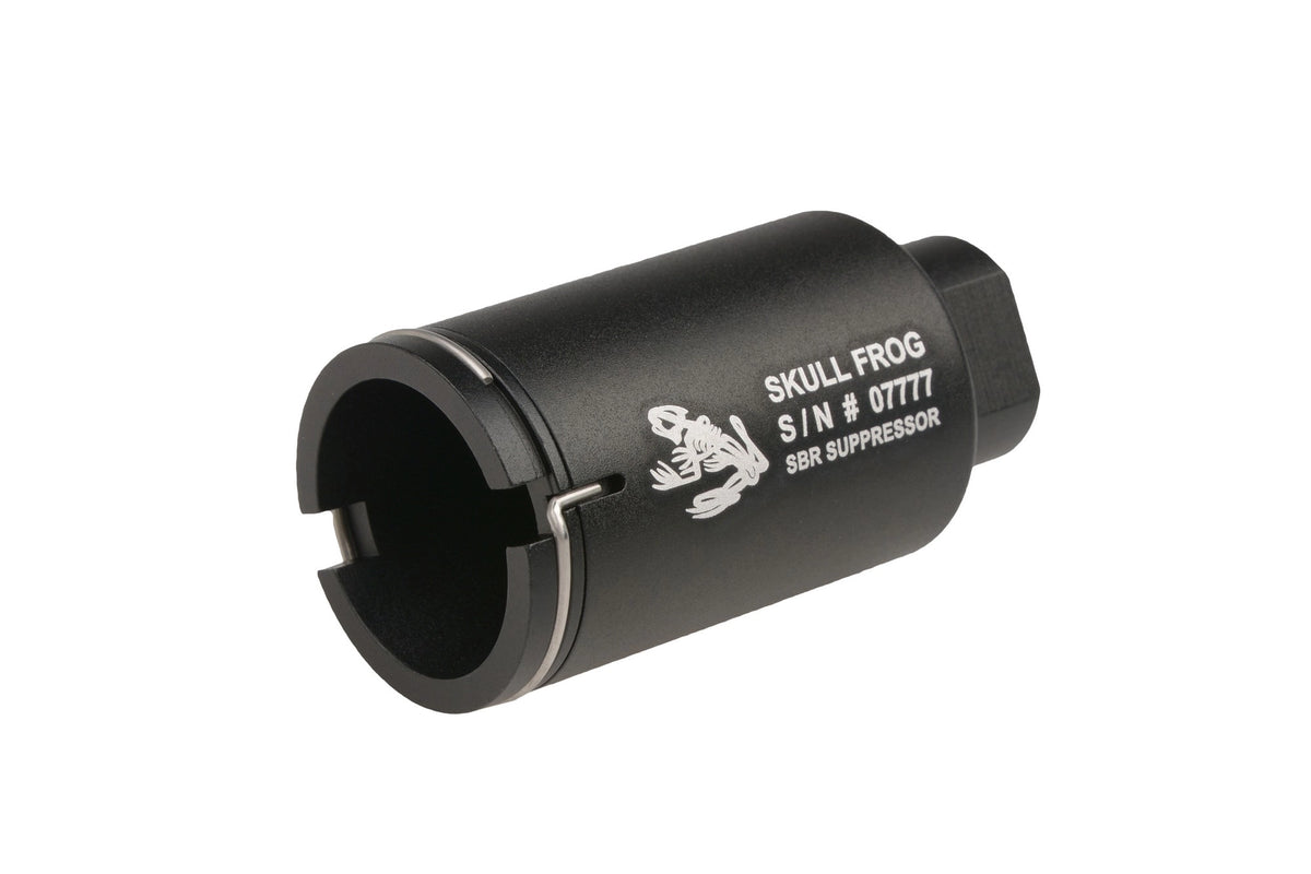 Skull Frog Mini Gas Concentrating Flash Hider - Black