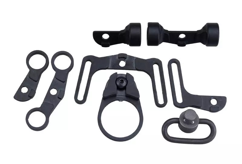A multifunctional set of tactical sling attachment points