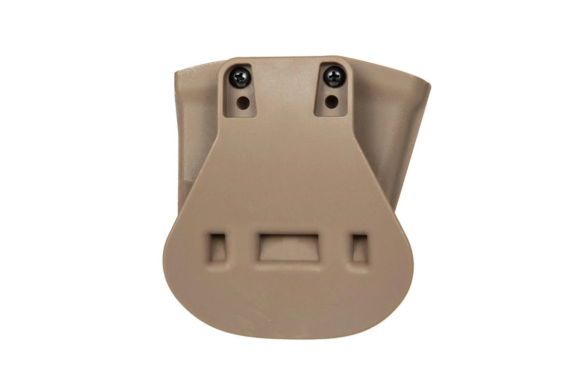 Kydex double pistol magazine pouch - TAN