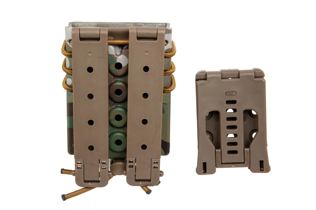 Carrier for 2 M4/M16 and 9mm magazines Wosport Urban Assault Quick Pull Multicam