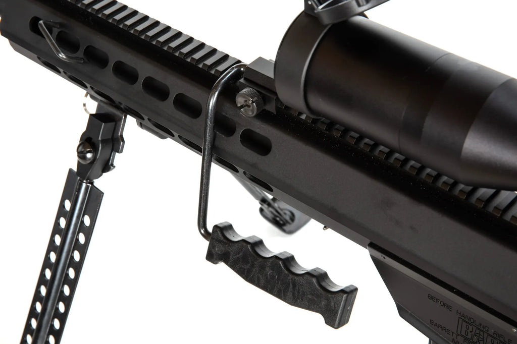 Rifle replica Barret® M82A1 CQB with scope and bipod - black